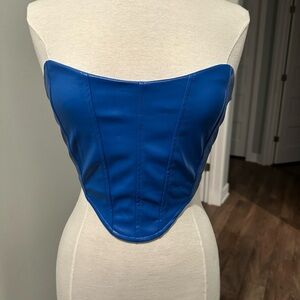 blue corset